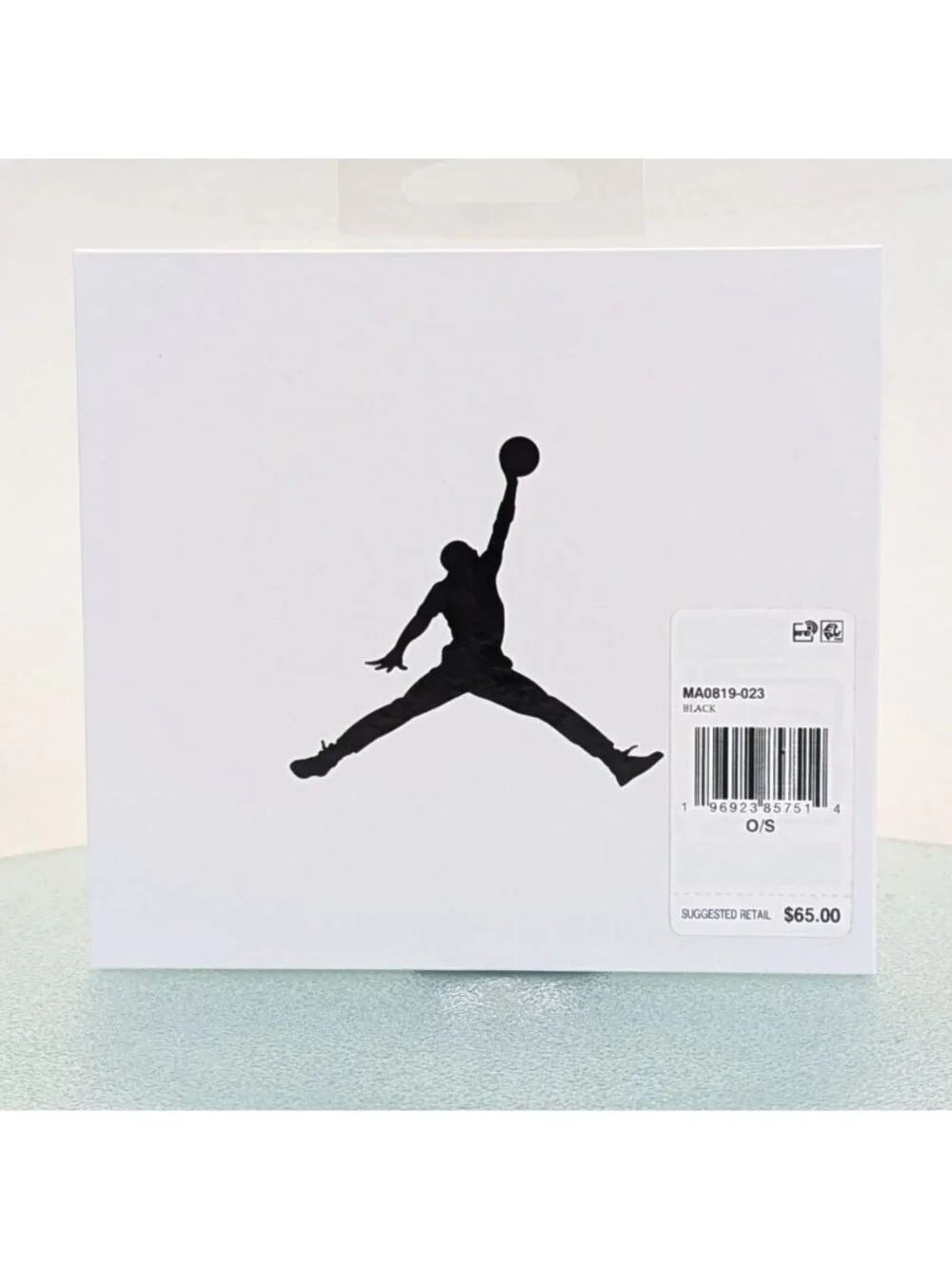 Nike Jordan Mens Jumpman Ingot Bifold Wallet Black Leather MA0819-023 New in Box
